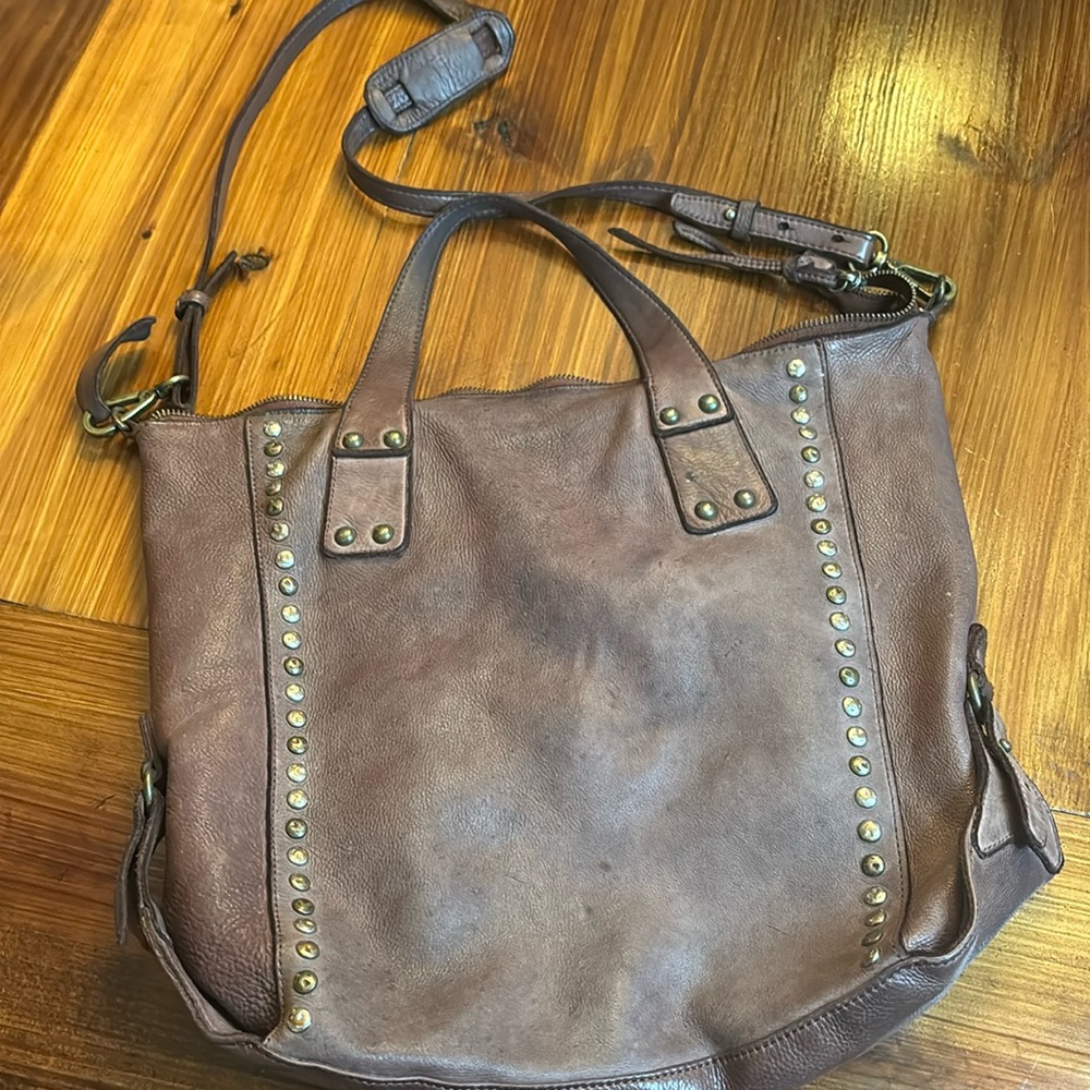 CZ Falconer brown leather Hobo bag
